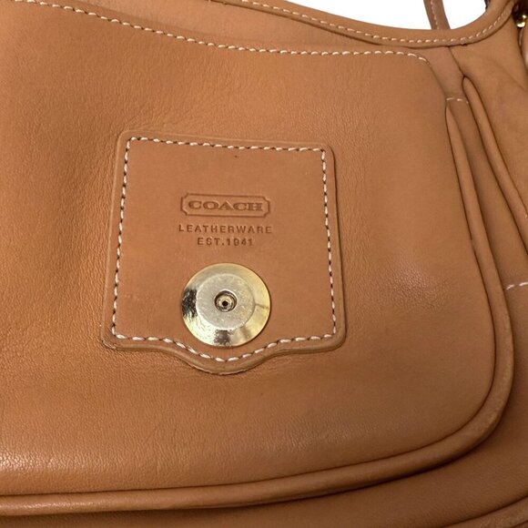 COACH Legacy Field Tan Handbag Leather Shoulder Messenger Crossbody Bag 9128 - Picture 5 of 16